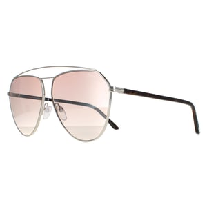 Tom Ford Aviator Damen Silber Havanna Braun Silber Gradient Spiegel Binx FT0681