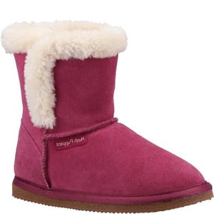 Hush Puppies Mädchen Ashlynn Wildleder Hausschuhe (Rose)