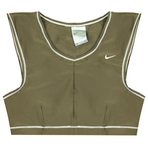 Nike Dri-Fit Sports Bra Fitness V-Ausschnitt braune ärmellose Training Top 222665 204