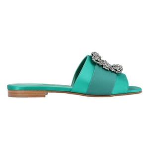 Manolo Blahnik Martamod Flach Grün
