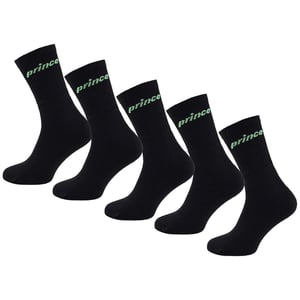 Prince Tennis 5er-Pack gepolsterte Socken für Herren in Schwarz/Grün