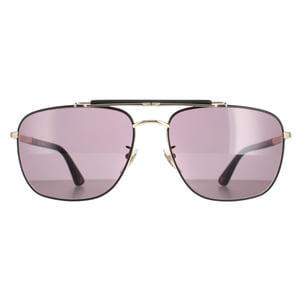 Police Aviator Mens Rose Gold Semi Matte Schwarz Smoke SPLD43 Origins 44