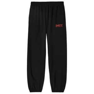 Off-White Graffiti Arrow Crew Design Schmale, schwarze Jogginghose mit Bundchen
