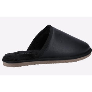 Hush Puppies Herren Coady Leder Hausschuhe (Schwarz)