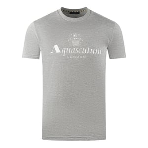 Aquascutum London Aldis Markenlogo T-Shirt grau