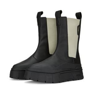 Puma Mayze Stack Chelsea Damen schwarze Stiefel