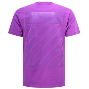 Off-White Diag Tab Slim Fit Orchid Lila T-Shirt