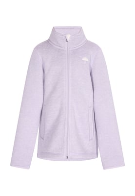 Schmuddelwedda Strickfleecejacke Mädchen Grauviolett Melange