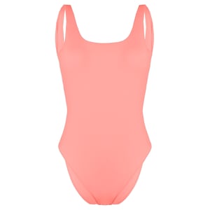 Gymshark Open Back Womens Pink Badeanzug offen
