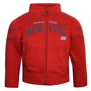 Nike Athletic Jungen Jungen Sweatshirt Cardigan Red 491538 611 - klein