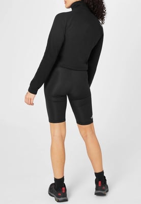 The North Face Womens 100 Glacier Cropped ¼ Zip Fleece in schwarz