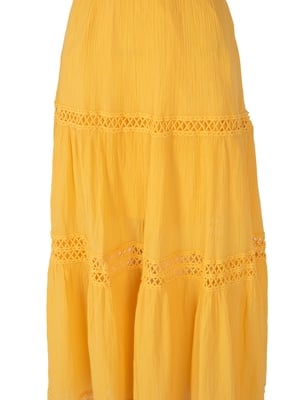 Guess Kleid Lace Up Damen gelb