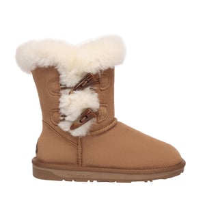 EVER AU Frauen Storch Horn Toggle Knopf kurze Stiefel