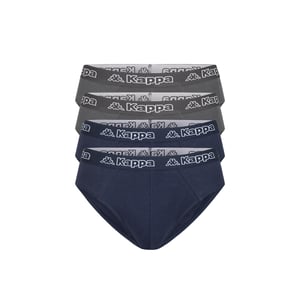 Kappa 4er Set Slip in Blau/Anthrazit