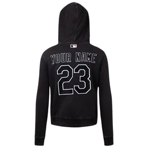 Off-White X MLB Chicago White Sox Slim Fit Schwarzer Kapuzenpullover