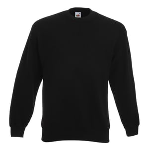 Fruit Of The Loom Unisex Premium 70/30 Set-In Sweatshirt (Schwarz)