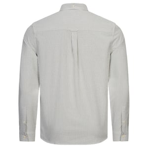 Lyle & Scott Langarm-Seersucker-Strike-Hemd in Weiß