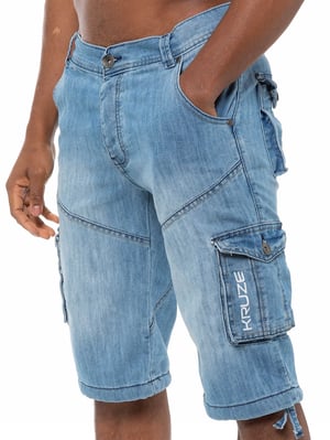 Kruze Herren Cargo Combat Shorts