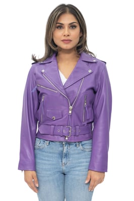 Damen-Bikerjacke aus Brando-Leder aus Rindsleder – Murcia