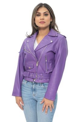 Damen-Bikerjacke aus Brando-Leder aus Rindsleder – Murcia