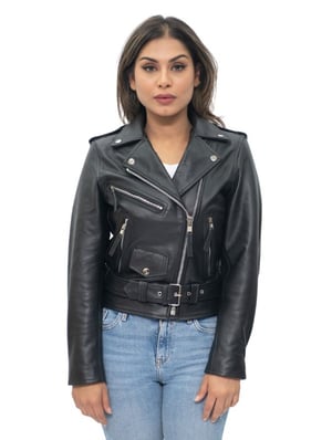 Damen-Bikerjacke aus Brando-Leder aus Rindsleder – Murcia