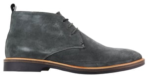Graue Herren-Chukka-Stiefel aus Wildleder mit Schnürung