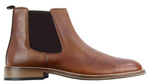 Vintage-Händlerstiefel aus braunem Leder für Herren