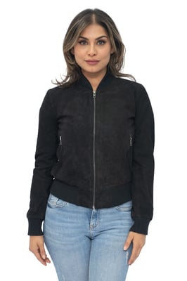 Damen MA-1 Wildleder Bomberjacke-Arnhem