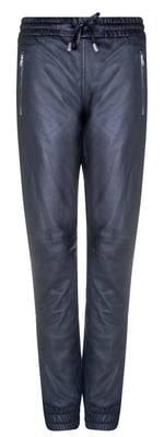 Damen-Jogginghose aus schwarzem Nappaleder