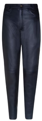 Klassische Damen-Jeans „501“ aus schwarzem Lammnappaleder