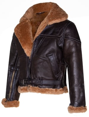 RAF-Fliegerjacke aus Schaffell für Damen – Albany