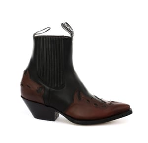 Grinders Unisex-Westernstiefel aus Leder in Schwarz – Arizona Lo