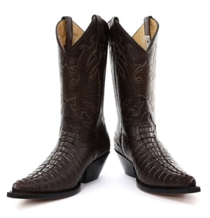 Braune Western-Cowboystiefel aus Leder von Grinders – Carolina