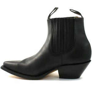 Schwarze Unisex-Western-Chelsea-Stiefel von Grinders – Mustang