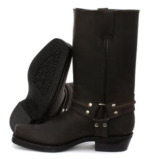 Grinders Unisex Brown Western High Lederstiefel - Renegade Hi