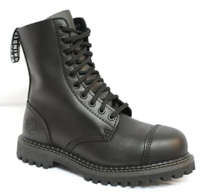 Grinders Stag CS Schwarze Unisex-Sicherheits-Stahlkappen-Militär-Punk-Stiefel