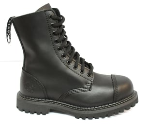 Grinders Stag CS Schwarze Unisex-Sicherheits-Stahlkappen-Militär-Punk-Stiefel