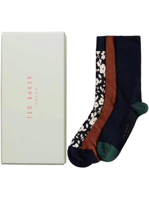Ted Baker | Herren Crew Socken 3er Pack Geschenkset - BECOOLS