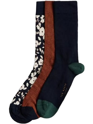 Ted Baker | Herren Crew Socken 3er Pack Geschenkset - BECOOLS