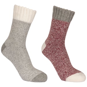 Trespass - "Inigo" Socken für Herren/Damen Unisex (Grau/Kirsche meliert)
