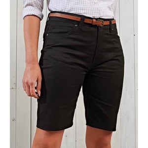 Premier Womens/Ladies Performance Casual Shorts (Schwarz)