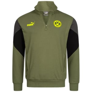 Puma BVB 09 Borussia Dortmund Mens Green Pullover