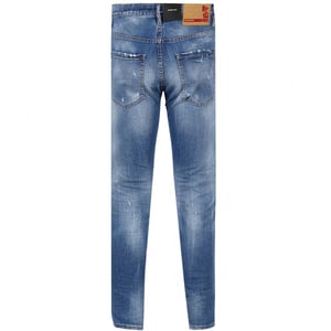 Dsquared2 - Skater-jeans In Blau Mit Patch