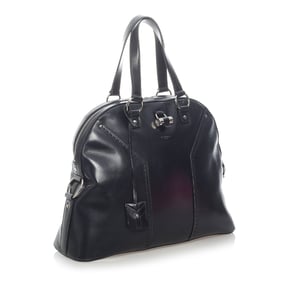 Vintage YSL Muse Leather Handbag Black