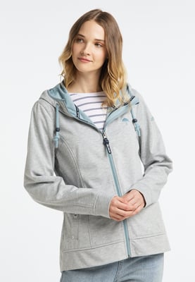 Schmuddelwedda Funktionsjacke Damen Hellgrau Melange Icemint