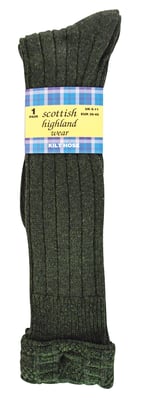 Herren Wolle Kilt Socken | Warm Knee High Socken | Atmungsaktiv Outdoor lange Stiefel Socken für Männer - Khaki