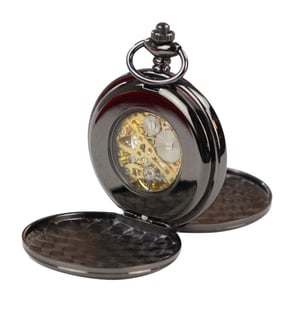 Klassische mechanische Taschenuhr Peaky Blinders Vintage Skelett Automatik