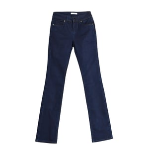 Lange Denim-Hose mit gerade geschnittenem Saum AJEA13-A350 woman