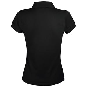 SOLs Womens/Ladies Prime Pique Polo Shirt (Schwarz)