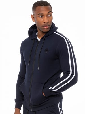 Herren Kapuzenpulli mit Reißverschluss und Band| enzo designer menswear